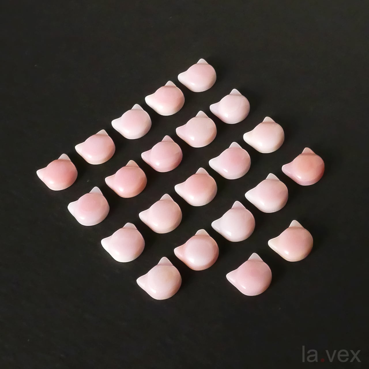 2026サマーセール 色柄お任せピンクコンクシェル カボッション ねこ