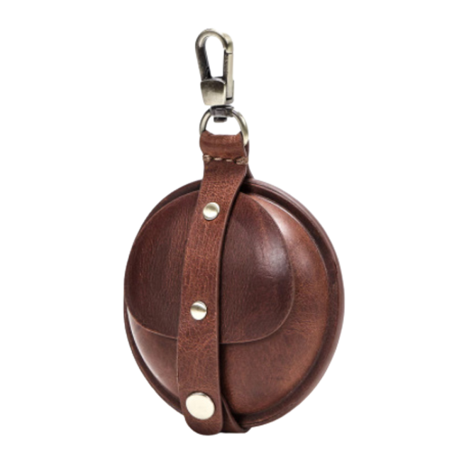 Genuine leather coin & airpods case  [4 colors available]