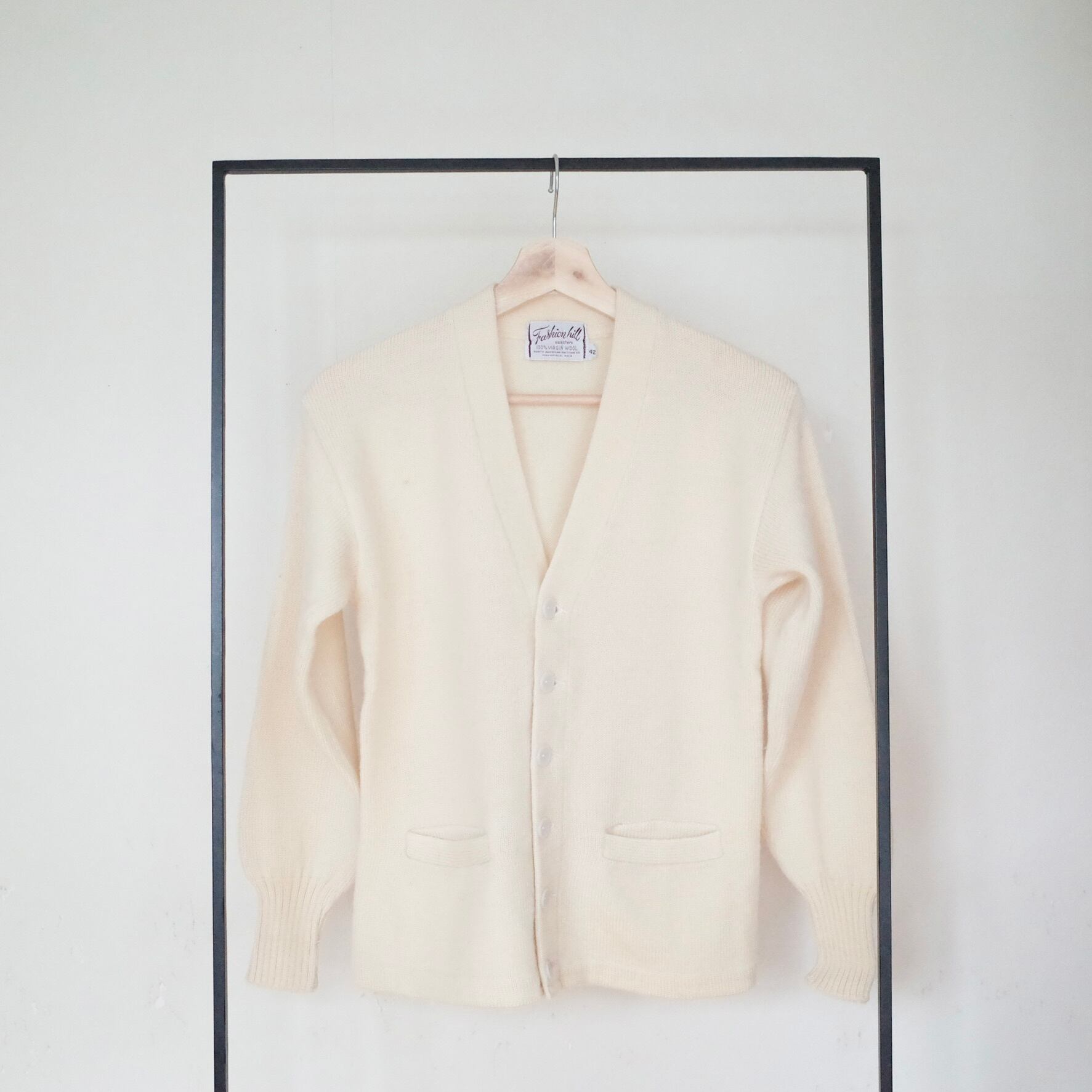 60s Wool knit cardigan