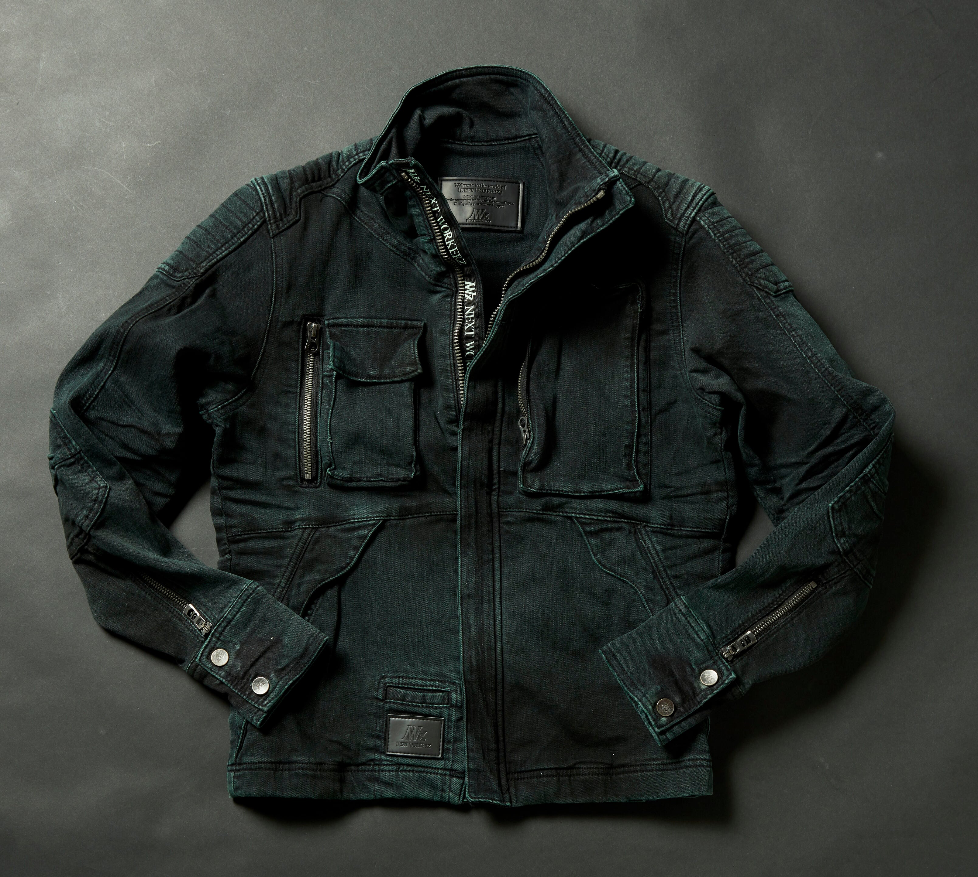 NWZ DENIM JACKET【DARK GREEN】 | NEXTWORKERZ STORE