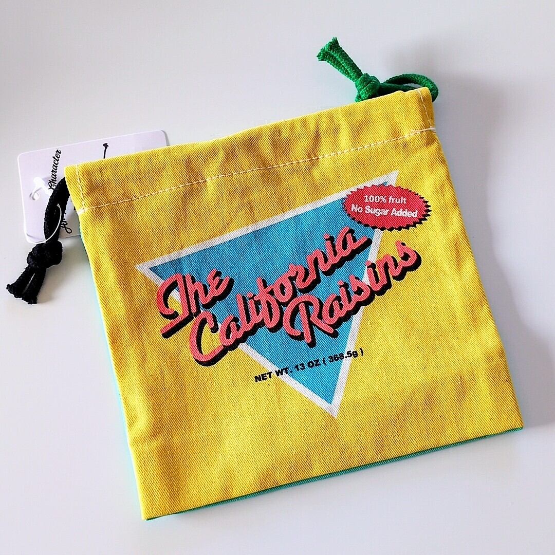 【 The California Raisins( カリフォルニアレーズン )】アメリカンキャラクター巾着袋 〚アメリカン雑貨 アメトイ〛