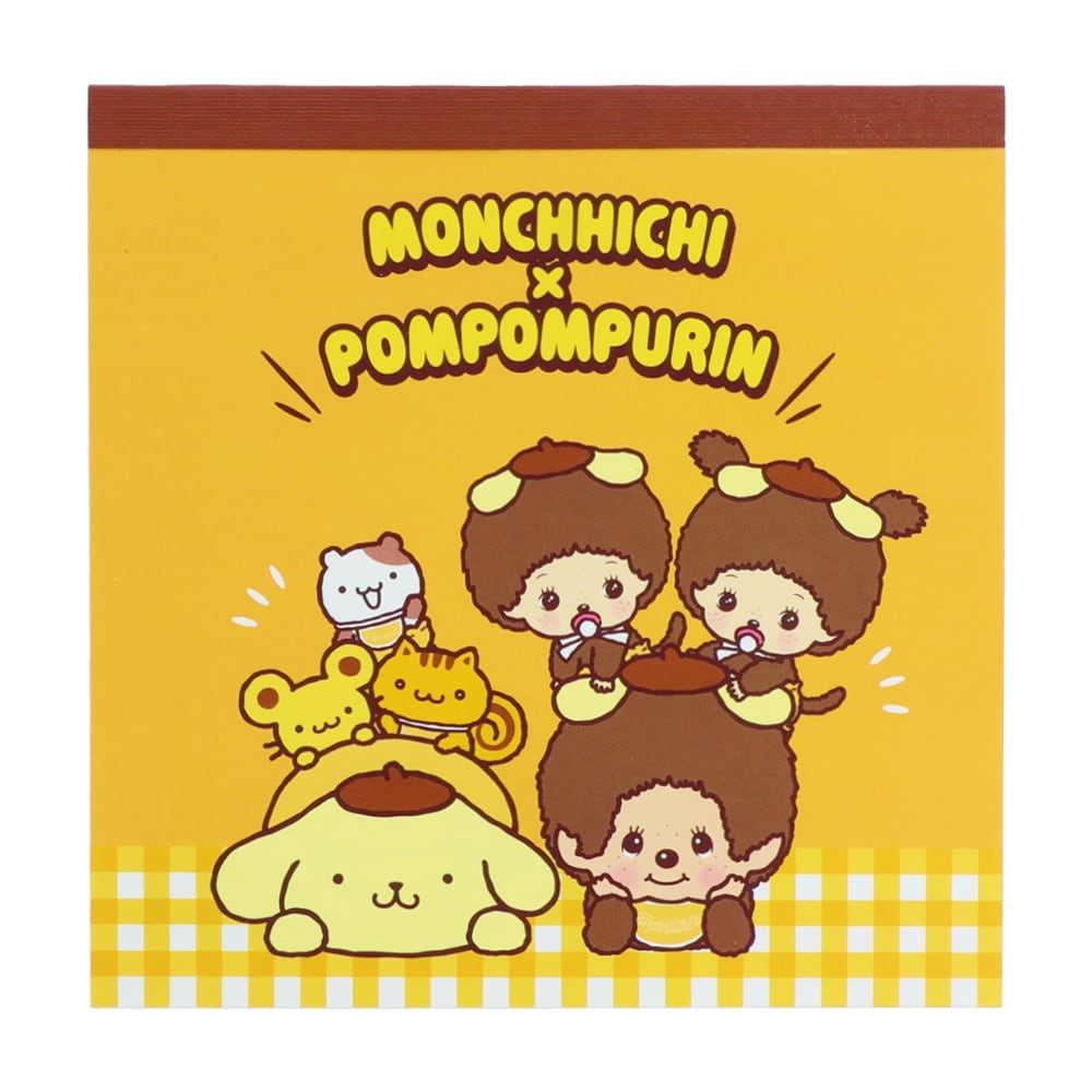 モンチッチ×ポムポムプリン スクエアメモ M | てんくーどう