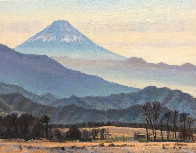 油絵#23「早朝の高原」F6 / Oil Painting #23 "early morning plateau" F6