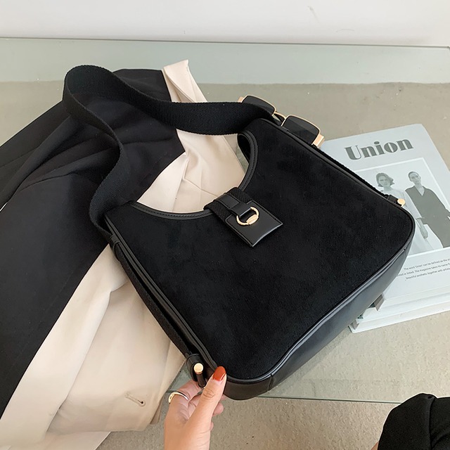 オータムウィンターカジュアルスウェード 秋物 冬物 メッセンジャーバッグ 手作りハンドバック2345820329