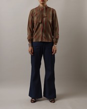 1980's Christian Dior / Tie Blouse