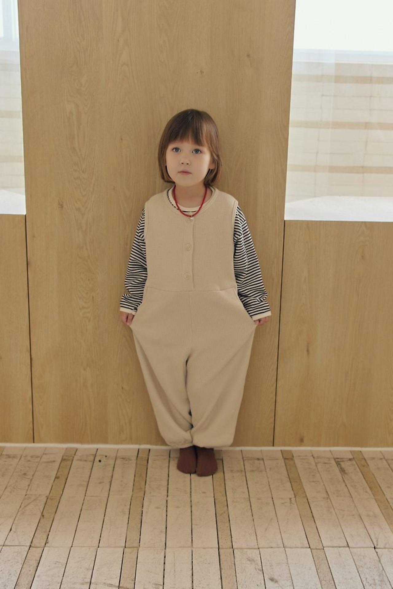 【取寄】MOME ワッフルボタンスーツ｜秋服｜韓国子供服｜ 26/AT