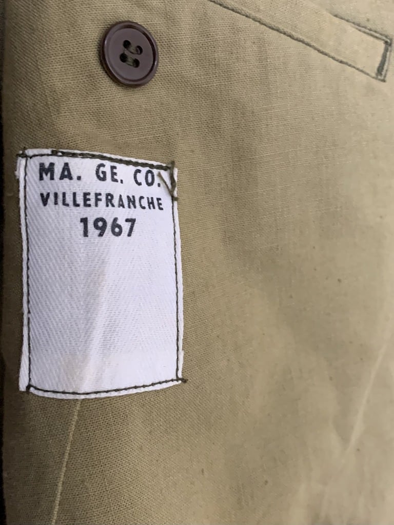 1960's Double Breasted French Military Coat