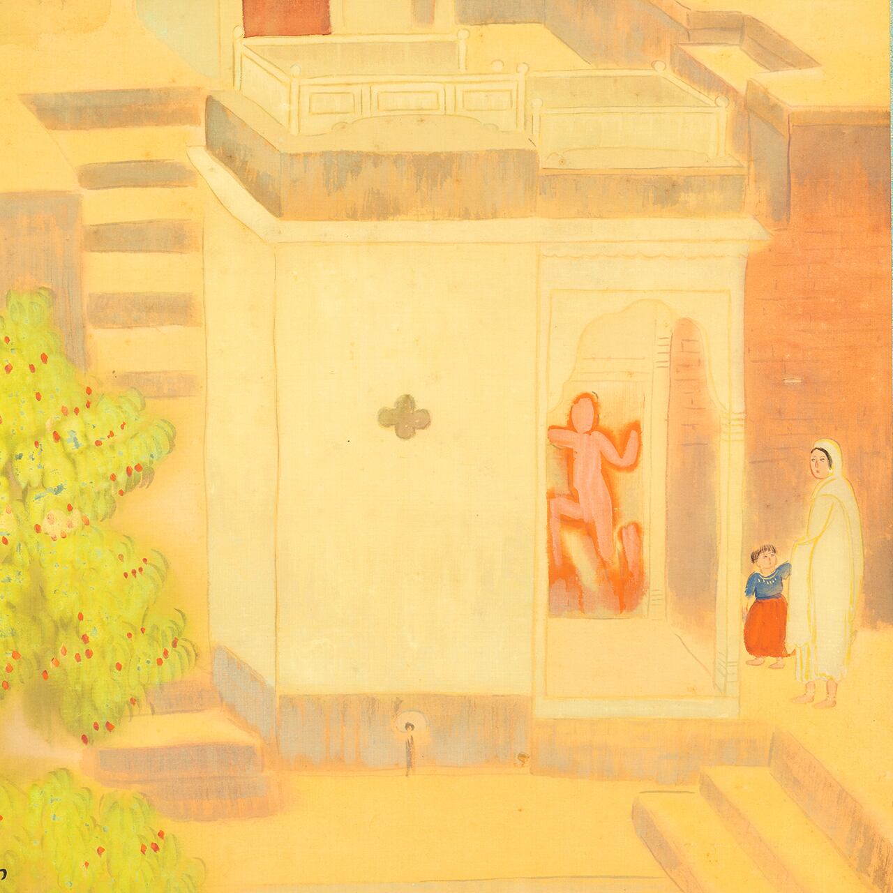 長谷川竹友筆 印度教神苑之図 | 山添天香堂