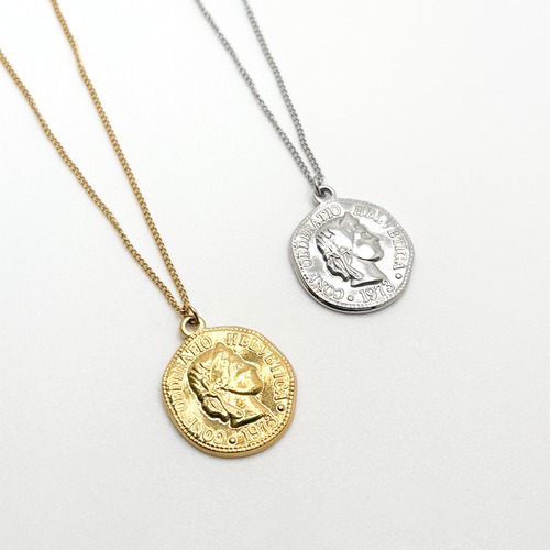 ステンレスコインネックレス