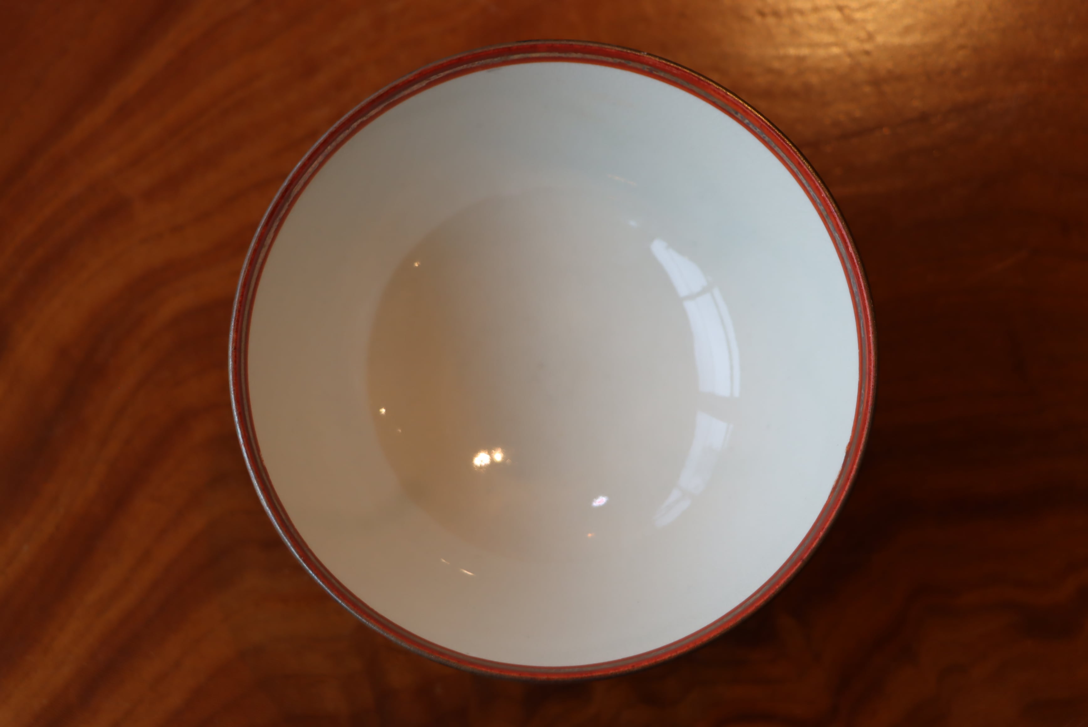 蓋茶碗 九谷焼 赤絵 人物扇面文 通りもの | (有)新原美術