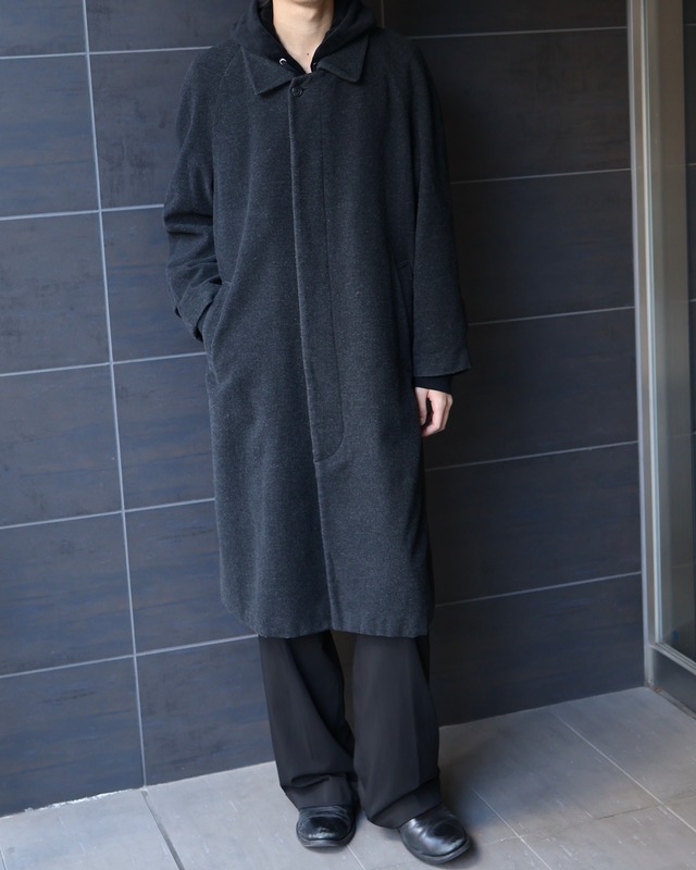 Wool fly front single coat
