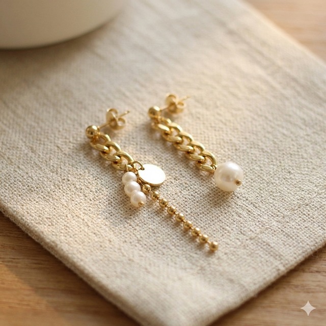 461P　アシンメトリーピアス