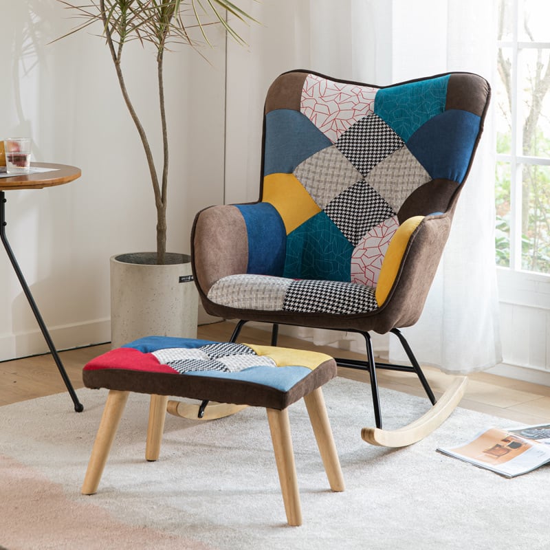 北欧風 レジャー・読書用 ロッキングチェア 椅子 | Russel 海外