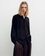 WOOL OPEN COLLAR SHIRT
