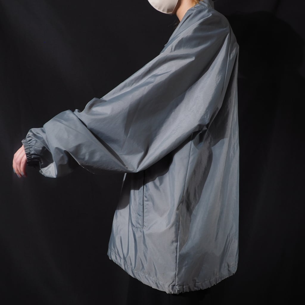 Haband mat silver color nylon coach jacket (made in Sri Lanka)