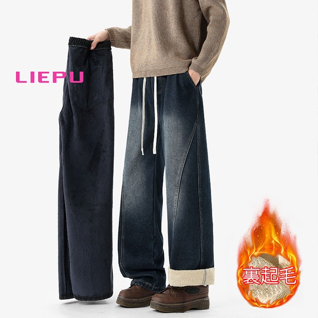 ♥極暖コーデュロイチェック柄ズボン！【LIEPUシリーズ】★カジュアルパンツ★ ユニセックス 4color ズボン ボトムス 厚て コーデュロイ