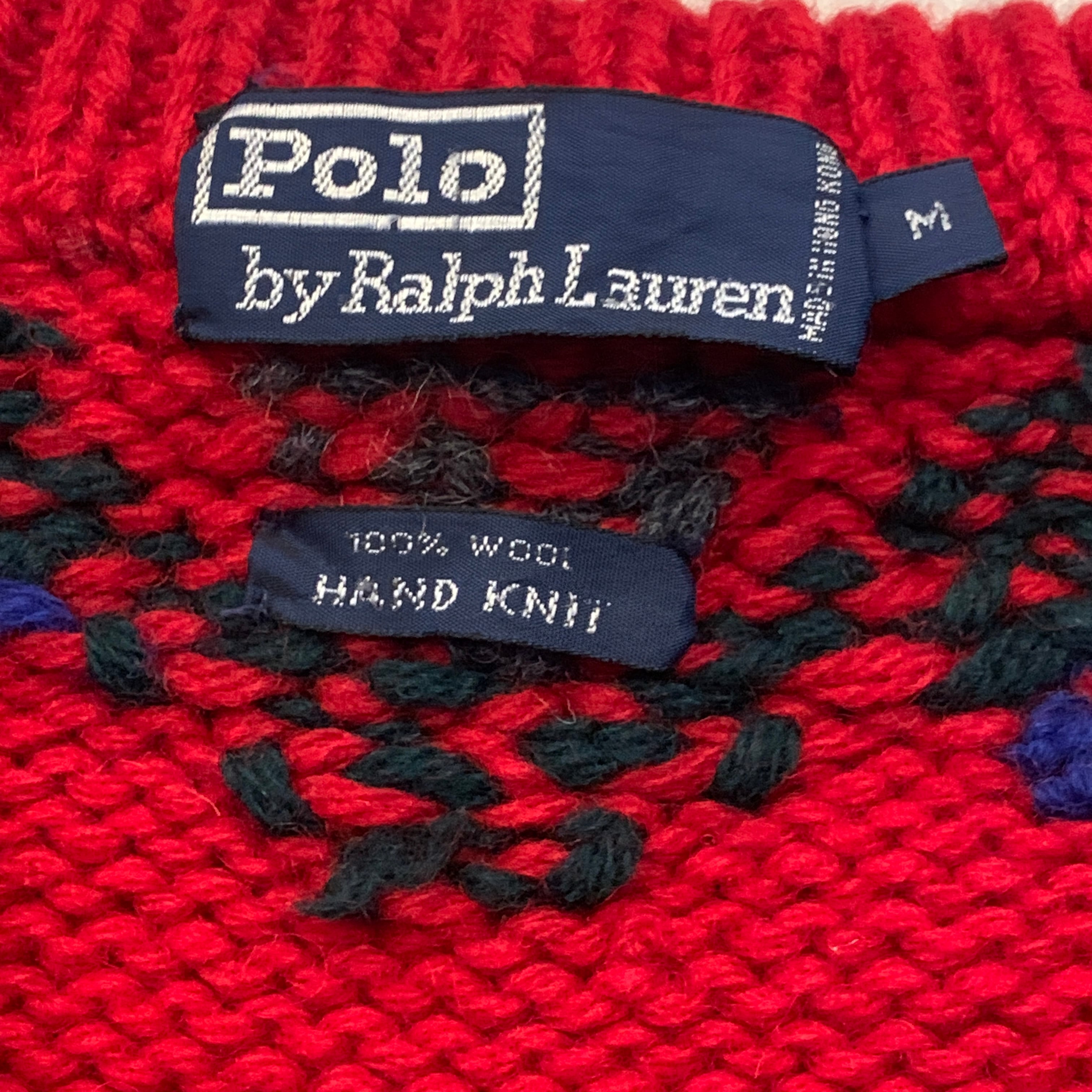 ラルフローレン ニット　HAND KNIT　100%WOOL　美品. POLO by Ralph Lauren》”HAND KNIT SWEATER “ | KILOS