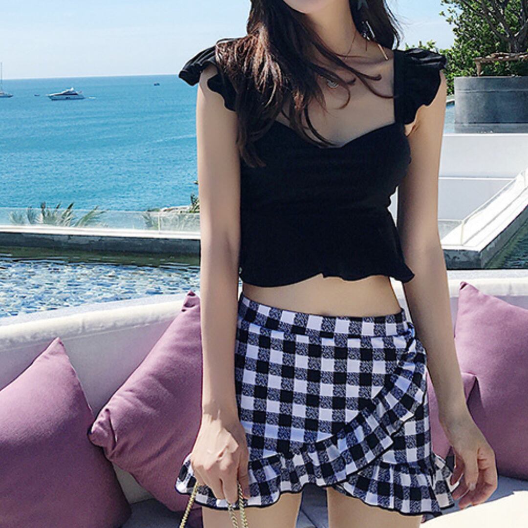 フレア ギンガム スイムウェア 3412669