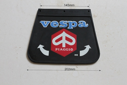 「Vespa50s 90 ET3 Sprint Rally　マッドガード（黒・六角赤）　社外品」