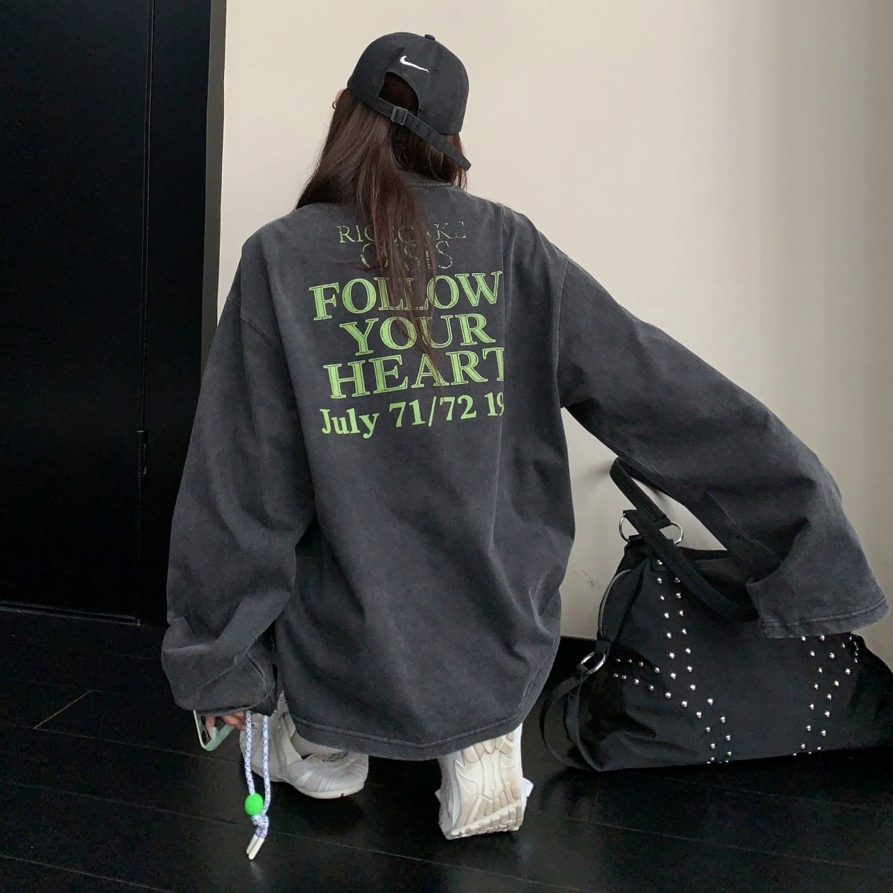 バックロゴヴィンテージライクルーズTシャツ 1col R02696