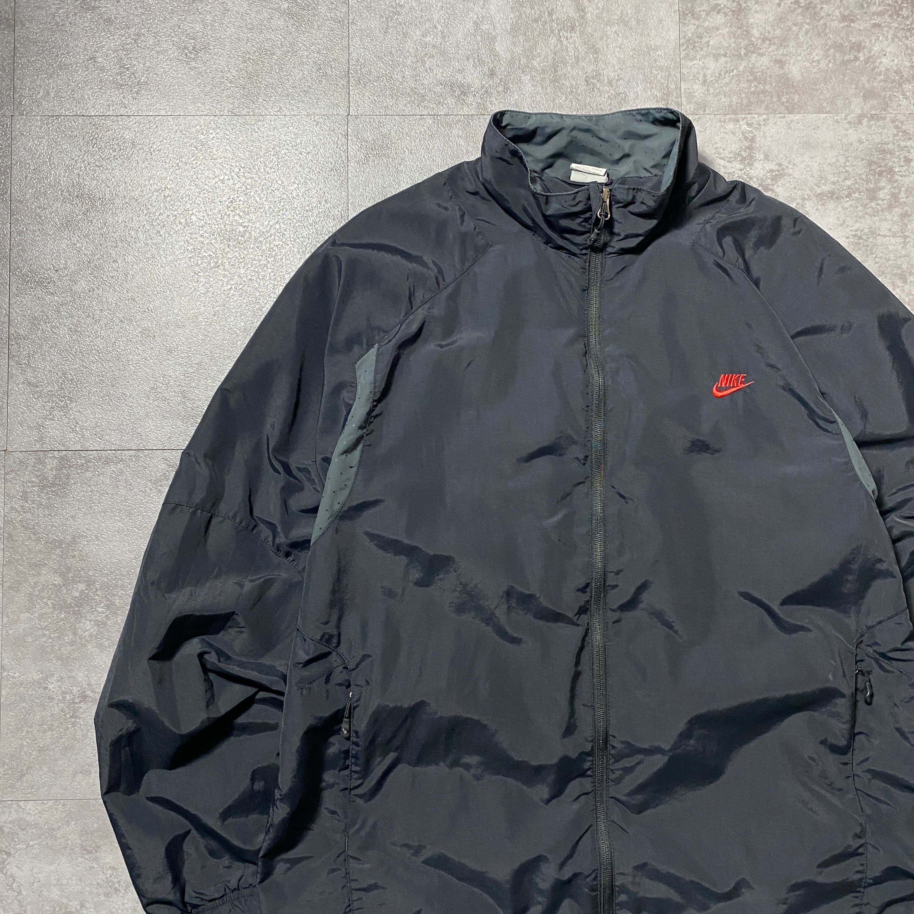 Size.XL】00's NIKE ナイキ スウォッシュ 刺繍ワンポイント ナイロン