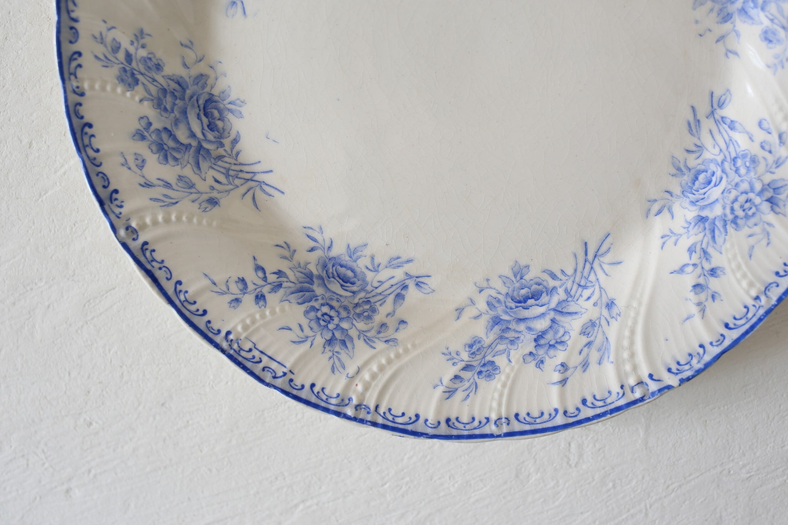 フランス アンティーク SARREGUEMINES サルグミンヌ プレート『DECOR 18』N-04155