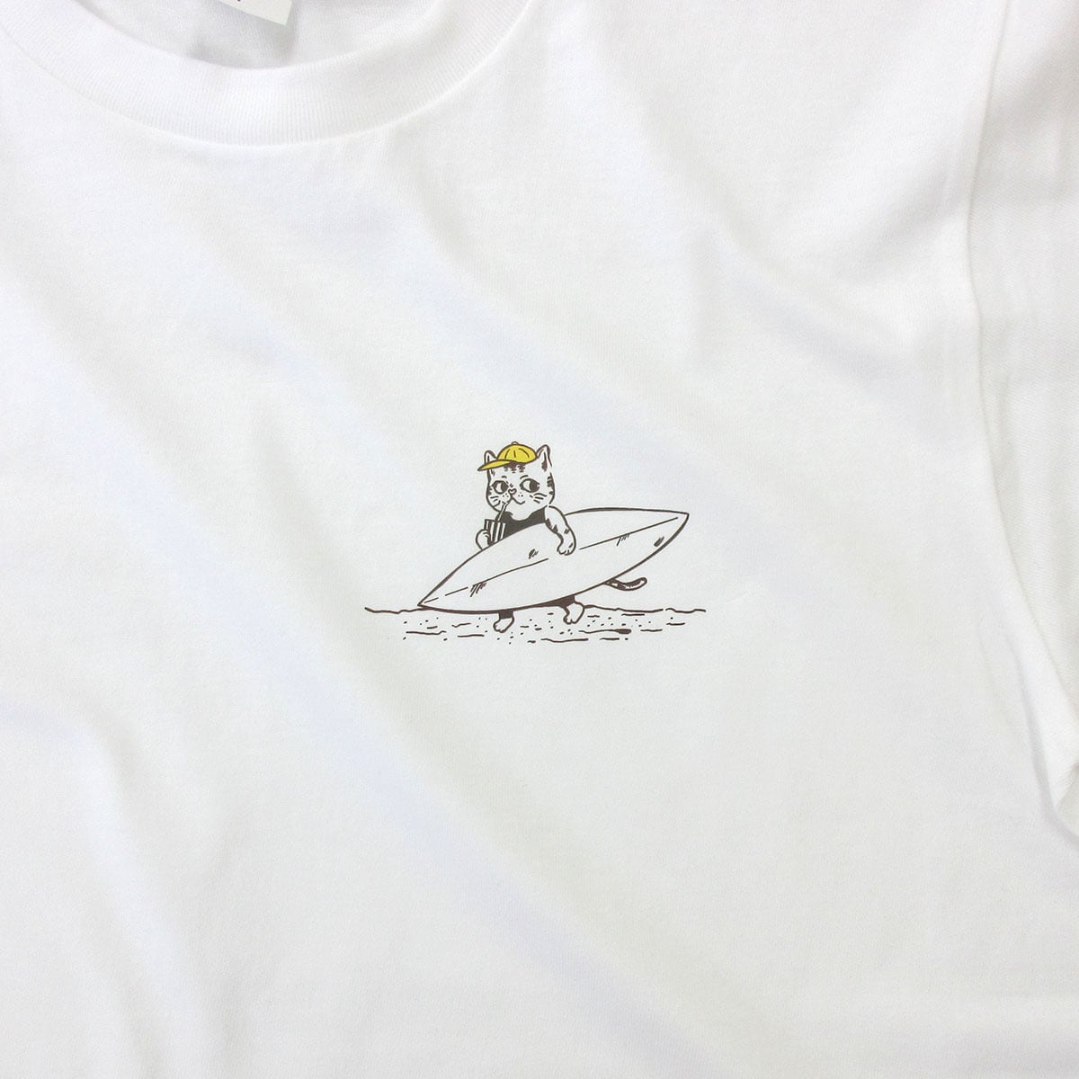 SUNNYDAY 猫 ネコ Tシャツ cat48 手描きイラスト 猫服 ゆるキャラ ねこ柄 猫柄