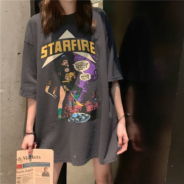 全3色 レディース トップス ロング Tシャツ 半袖 ロゴＴ ビッグ