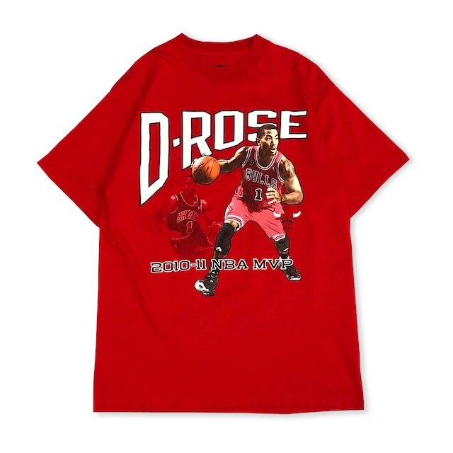 NBA デリック・ローズ シカゴ・ブルズ MVP フォトプリントTシャツ