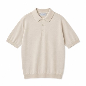 ★定価39,900円・新品未使用★ジョンスメドレー CISIS シーアイシス メリノ×シーアイランド ニットポロシャツ ラテ Sサイズ
