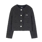 Cropped Black Wool Jacket