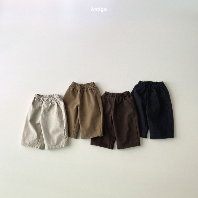 【取寄】amigo｜basic cotton pants｜ベーシックコットンパンツ｜XS-XL｜kids｜25 winter