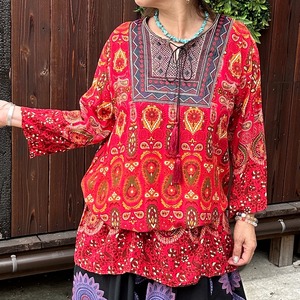 エスニックタッセルチュニックA