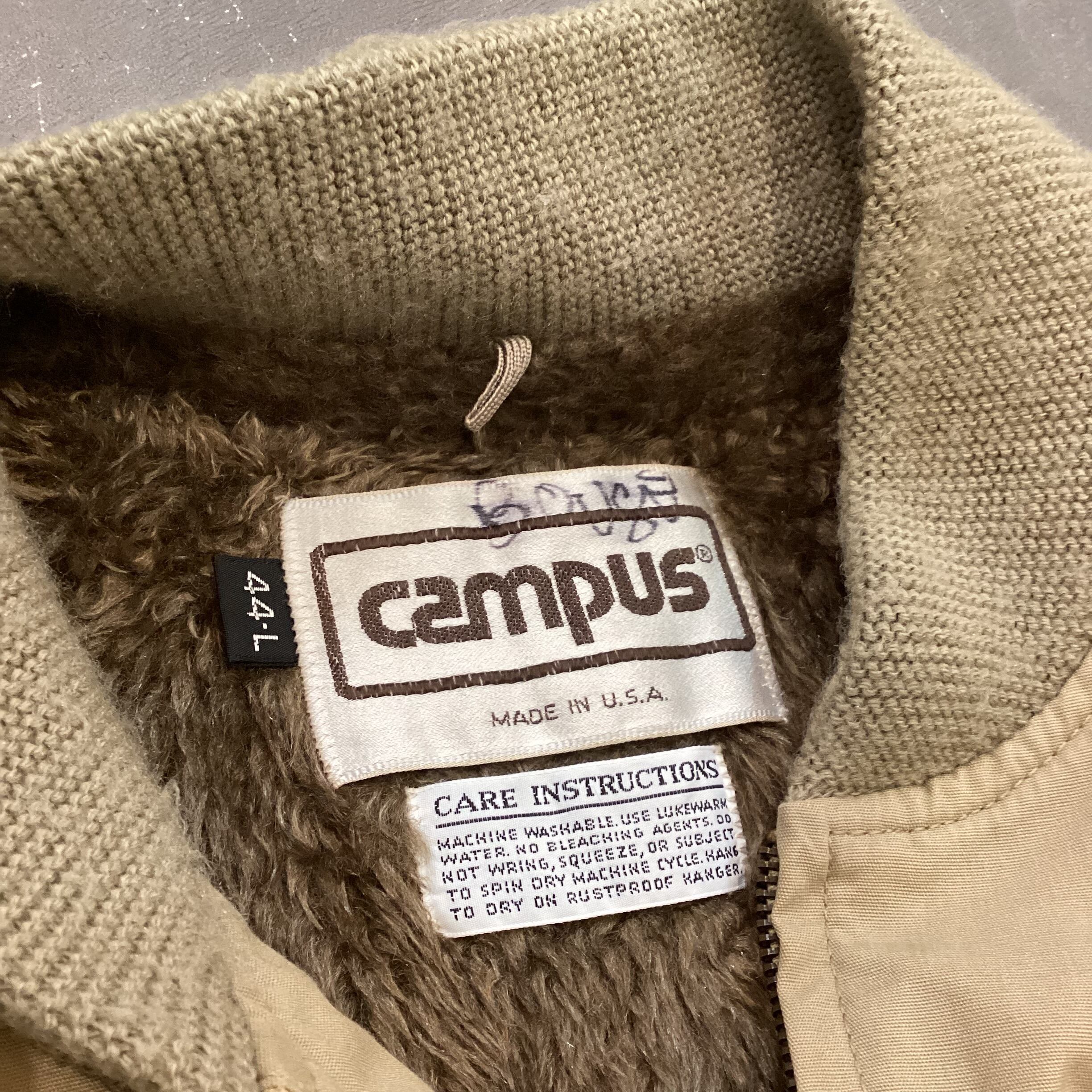70s CAMPUS キャップショルダー ジャケット ボアライナー 44L 棒 70s CAMPUS キャップショルダー ジャケット ボアライナー 44L 棒
