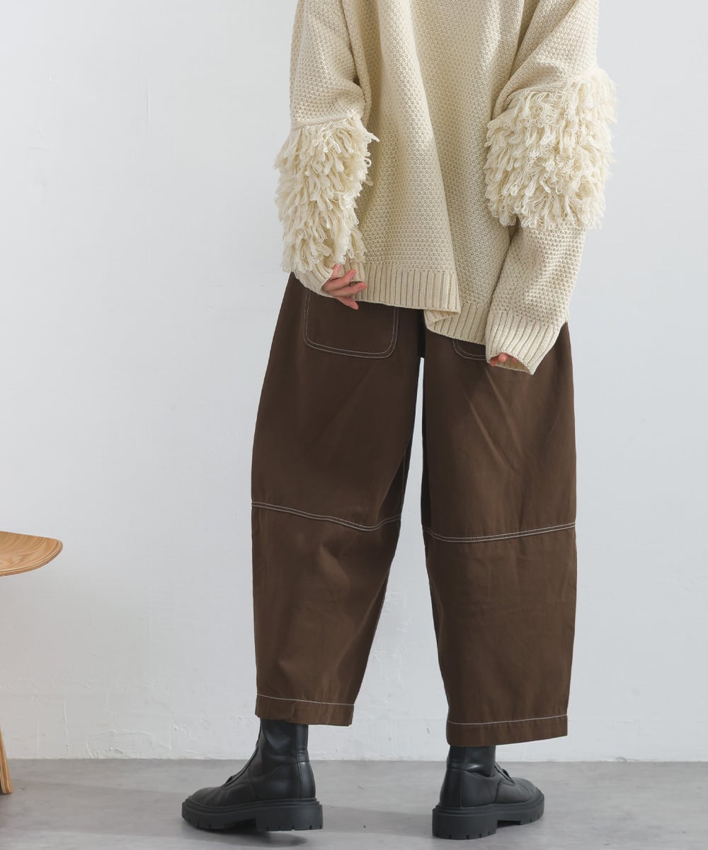 D54041 切替ステッチパンツ / Contrast Stitch Switching Pants | meme