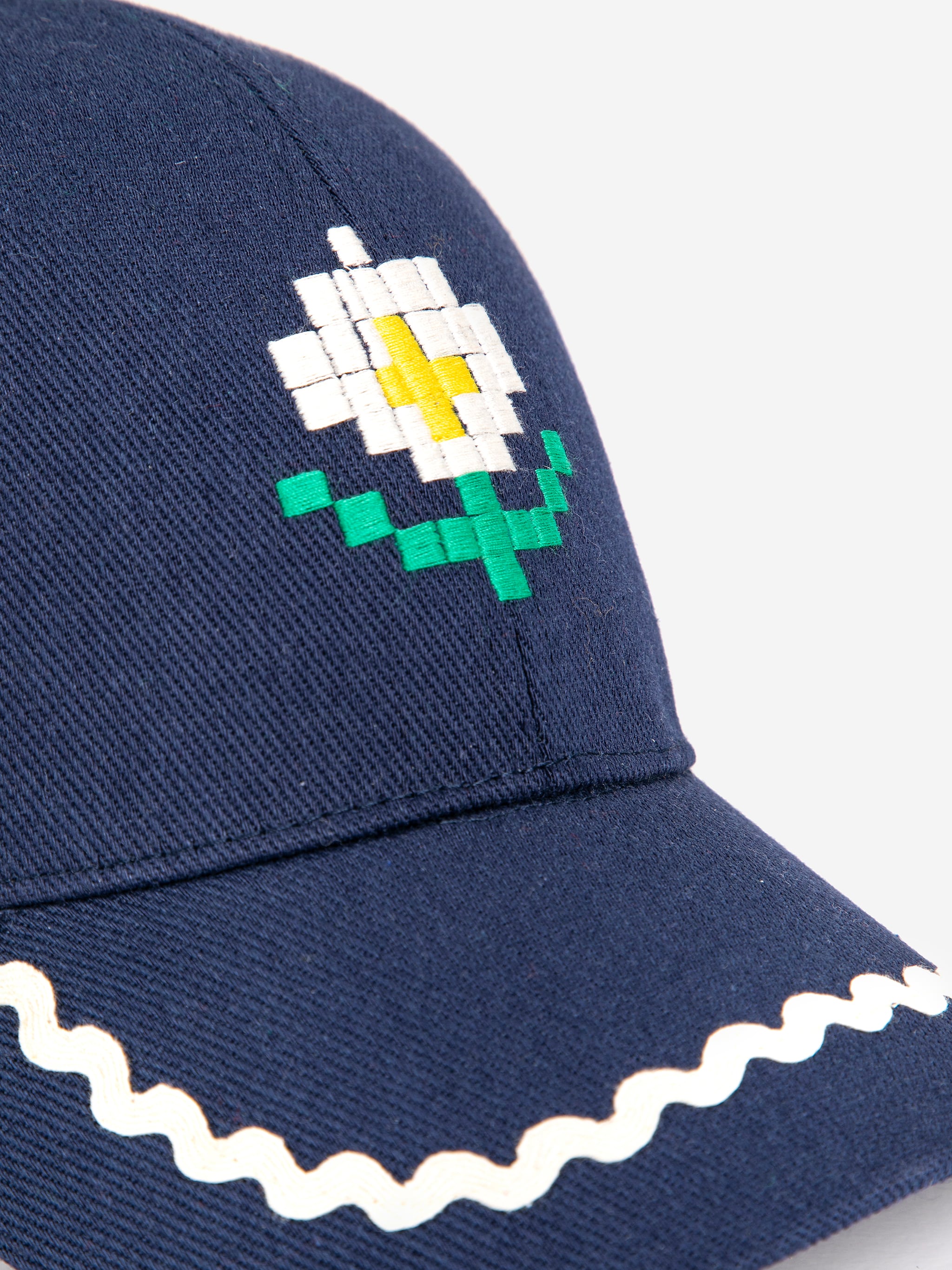 26SS】bobochoses(ボボショーズ)Pixel Daisy twill cap(52cm/54cm)帽子