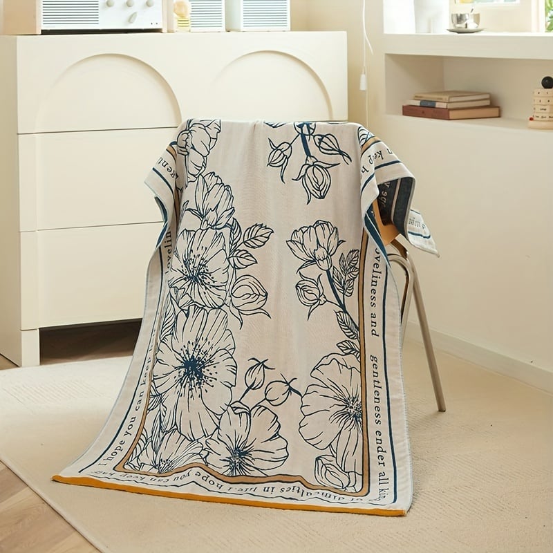 タオルケット 花柄 ボタニカル柄 おしゃれ かわいい インテリア