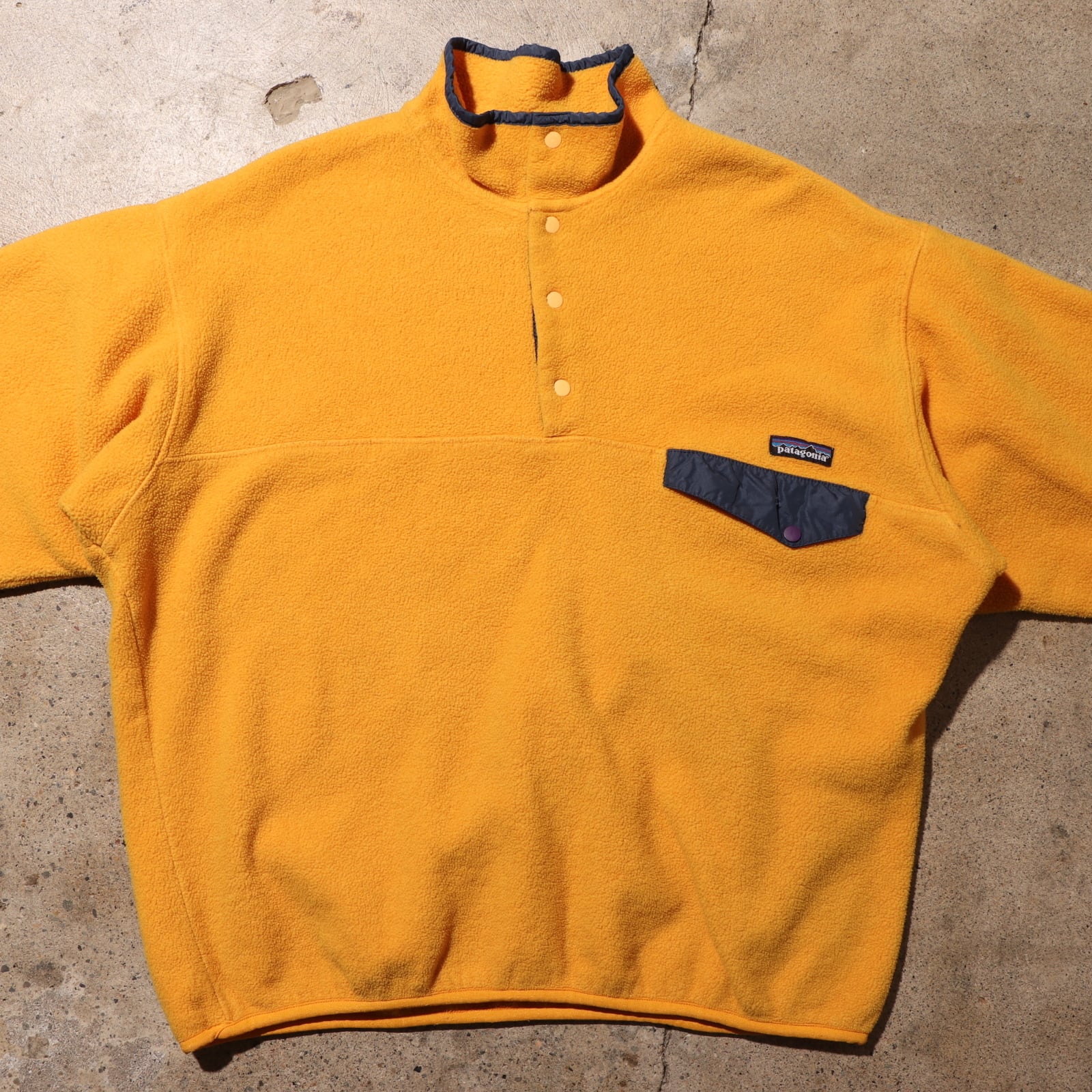 XL 95年 黄色 シンチラスナップT Patagonia パタゴニア フリース  