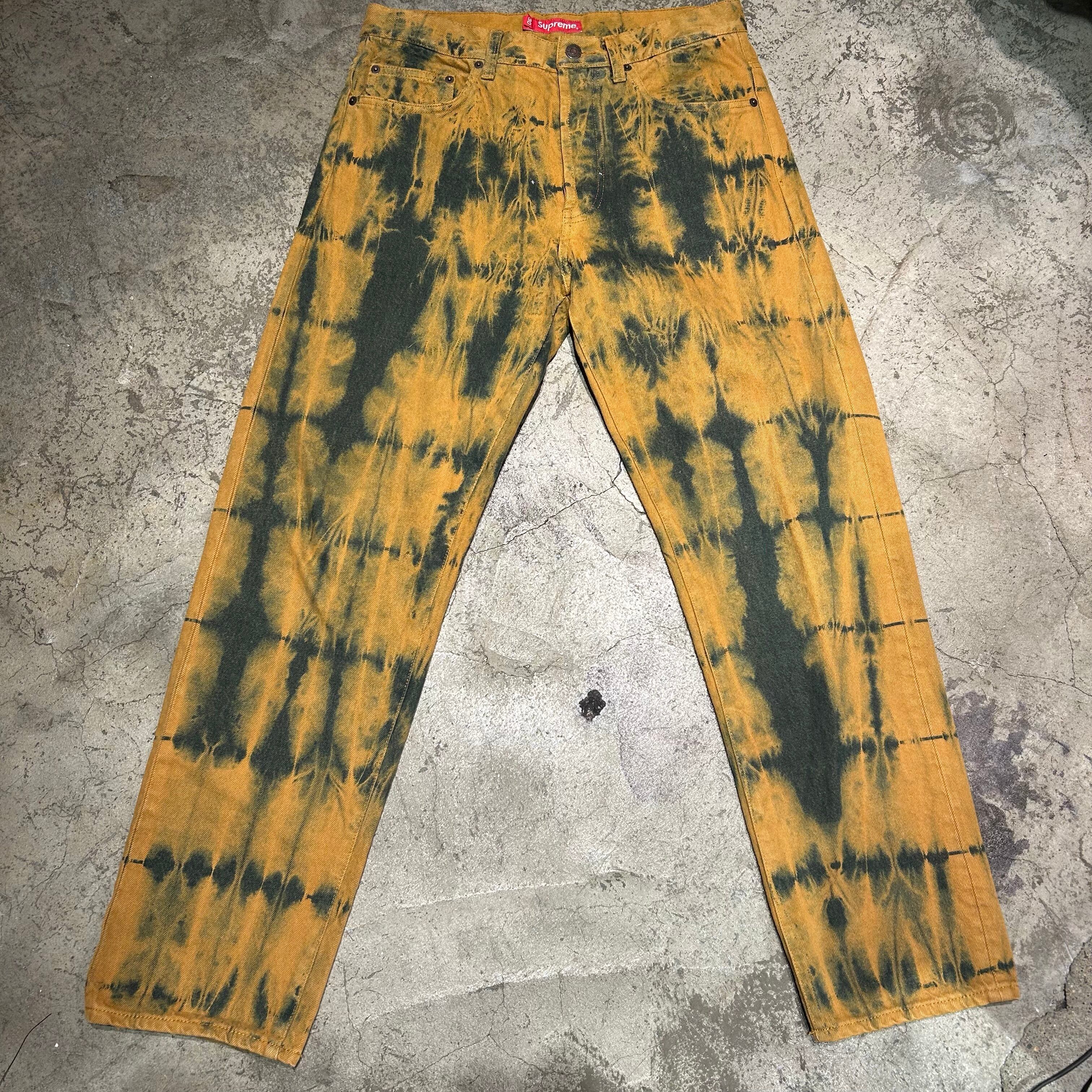 Supreme シュプリーム Regular Jean Dyed Rust デニムパンツ オレンジ 
