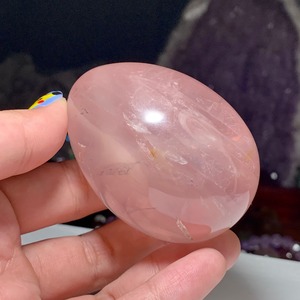 売約済み・色合い綺麗☆透明スターローズクォーツ たまご