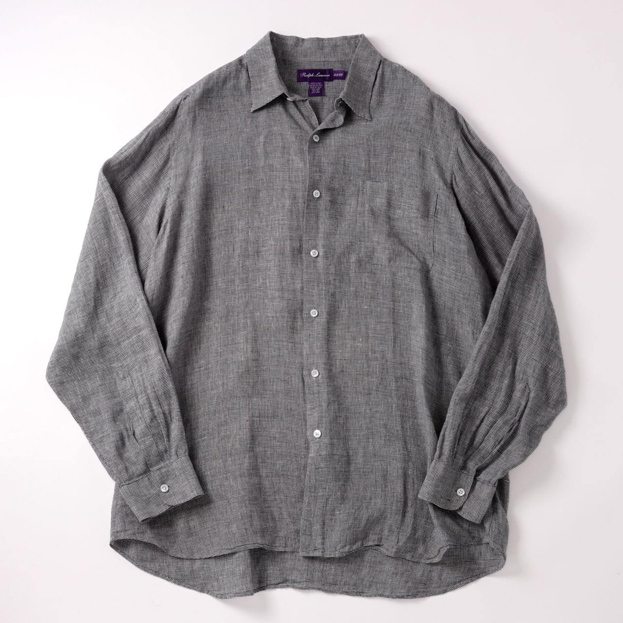 定価10万】Ralph Lauren Purple Label special linen shirt made in