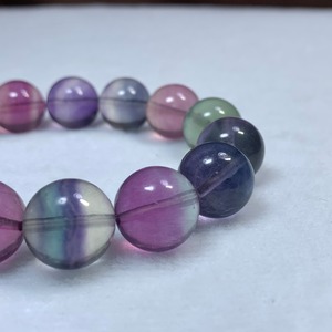 5.レア✩可愛いグラデーションフローライトブレスレット