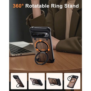◆Google Pixel 9 Pro XL◆ Wood × Metal Magnetic Phone Case / ウッド×メタル マグネット スマホケース