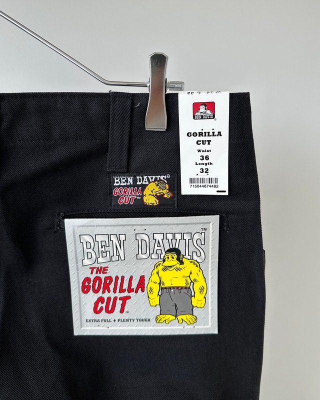 -BEN DAVIS- Vintage 90s W36×L32 Gorilla cut Dead stock