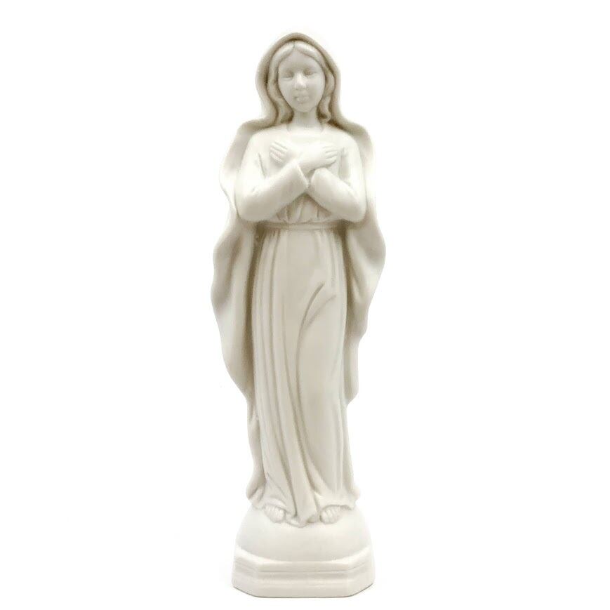 美品】宗教美術 マリア イエス キリスト 金属 置物 工芸品 美術品A2897