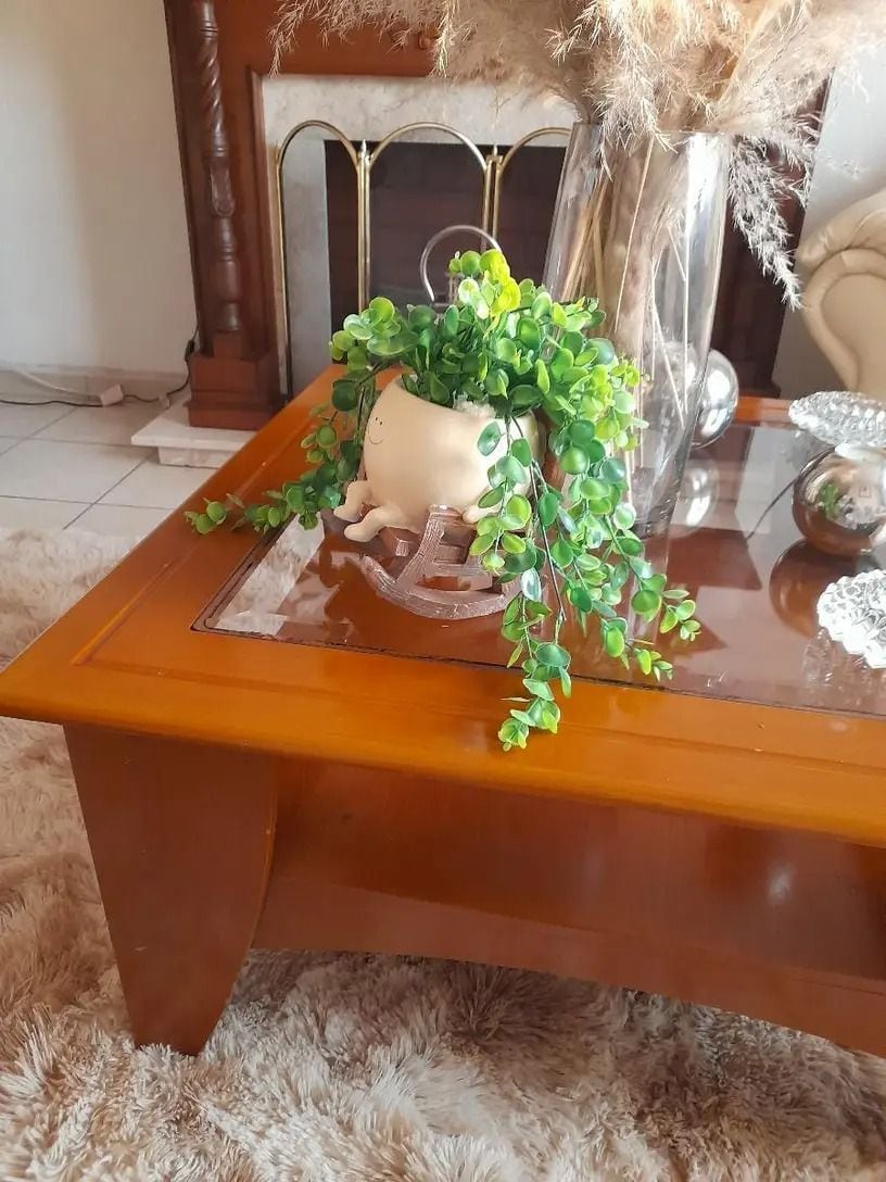植木鉢 プランター ポット ロッキングチェア 笑顔 かわいい フェイス