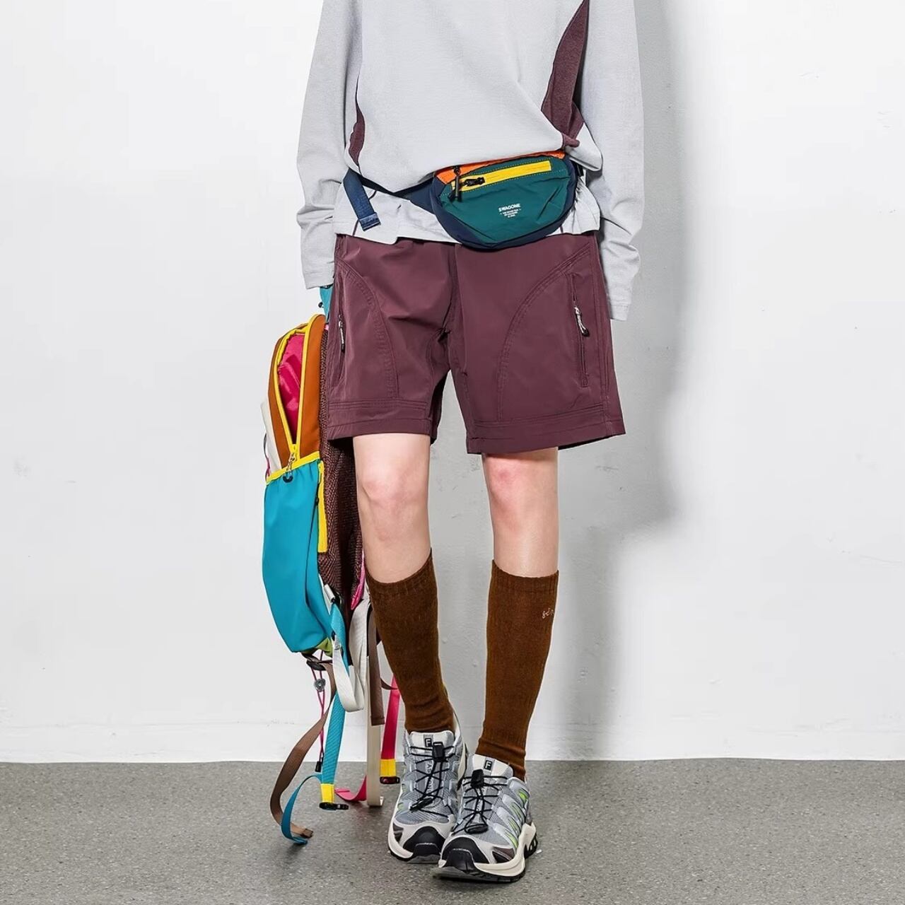 アジャスタブルワイドショートパンツ C01134