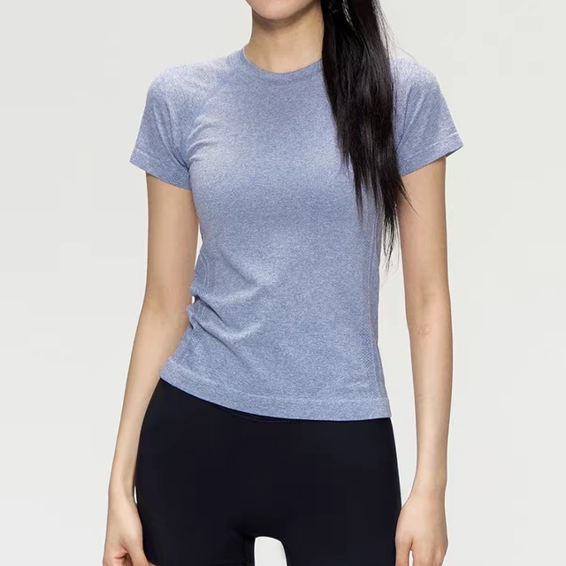 半袖フィットネスヨガTシャツ
