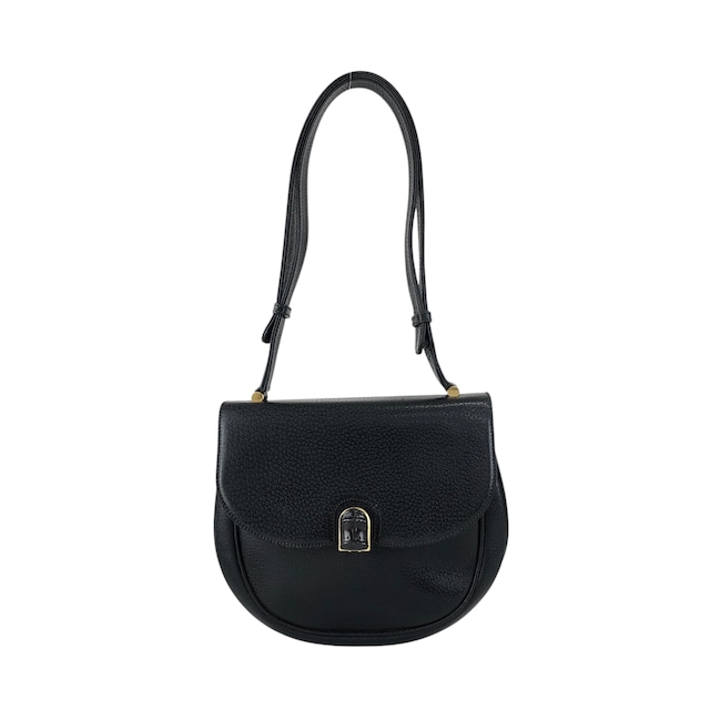 GUCCI グッチ ショルダーバッグ ブラック バンブー レザー セミショルダー vintage ヴィンテージ オールド g6iek4