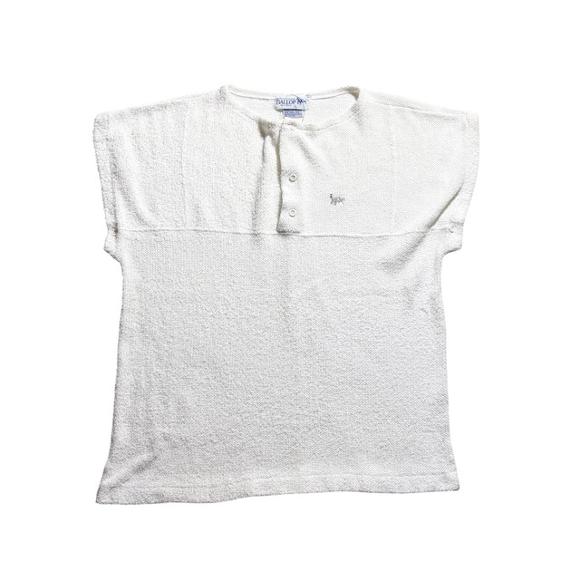 GALLOP white pile french sleeves pullover